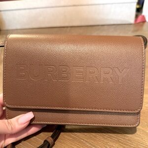 Burberry Hampshire Crossbody Brown Leather